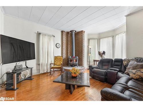 75 Patrick Street, Orillia, ON - Indoor Photo Showing Living Room With Fireplace