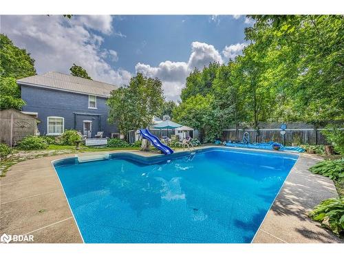 75 Patrick Street, Orillia, ON - Outdoor With In Ground Pool With Backyard