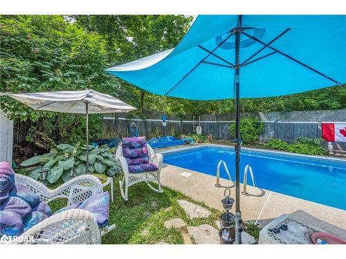 75 Patrick Street, Orillia, ON - Outdoor With In Ground Pool With Backyard