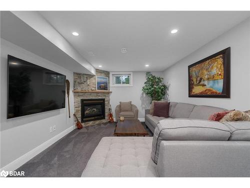 20 Dalton Crescent S, Orillia, ON - Indoor Photo Showing Living Room With Fireplace