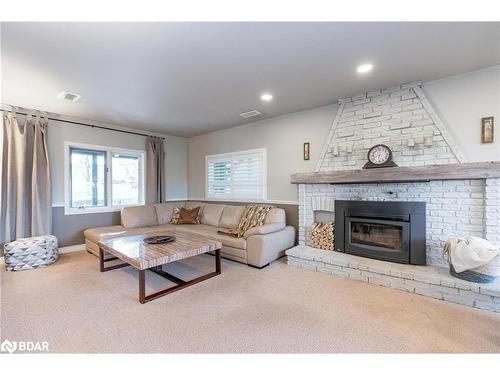 2904 20Th Side Road, Beeton, ON - Indoor Photo Showing Living Room With Fireplace