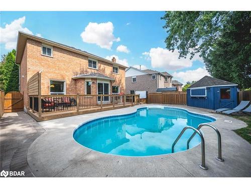 199 Hanmer Street W, Barrie, ON - Outdoor With In Ground Pool With Deck Patio Veranda With Backyard With Exterior