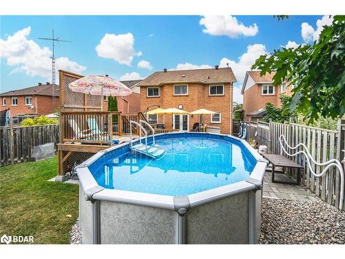 74 Golden Meadow Road, Barrie, ON - Outdoor With Above Ground Pool With Backyard With Exterior