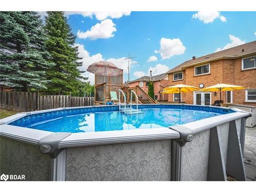 74 Golden Meadow Road, Barrie, ON - Outdoor With Above Ground Pool With Backyard