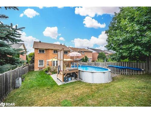 74 Golden Meadow Road, Barrie, ON - Outdoor With Above Ground Pool With Backyard