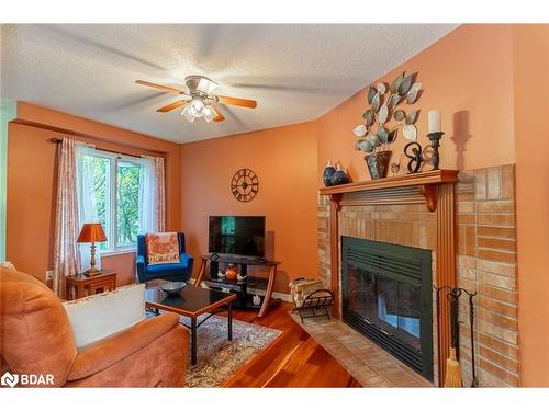 34 Ward Drive, Barrie, ON - Indoor Photo Showing Living Room With Fireplace