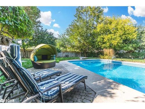 34 Ward Drive, Barrie, ON - Outdoor With In Ground Pool With Deck Patio Veranda With Backyard