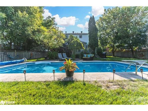 34 Ward Drive, Barrie, ON - Outdoor With In Ground Pool With Backyard