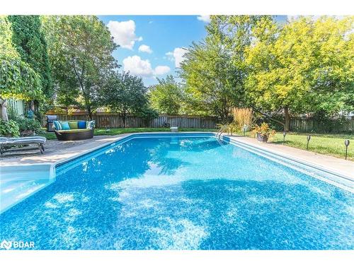 34 Ward Drive, Barrie, ON - Outdoor With In Ground Pool With Backyard