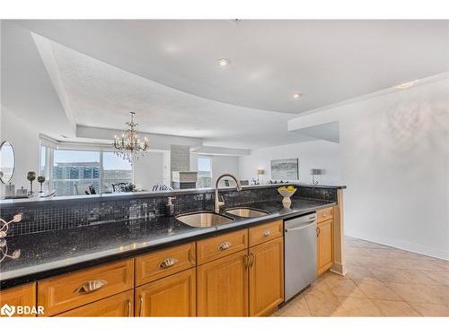 Ph1 1-2 Toronto Street, Barrie, ON - Indoor Photo Showing Kitchen With Double Sink