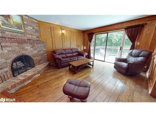 65 Trailview Drive, Kitchener, ON - Indoor Photo Showing Living Room With Fireplace