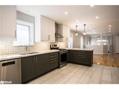 59 Livingstone Street E, Barrie, ON - Indoor Photo Showing Kitchen With Double Sink With Upgraded Kitchen