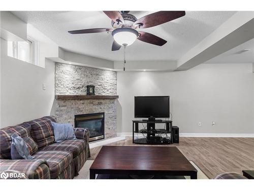 55 Stephanie Lane, Barrie, ON - Indoor Photo Showing Living Room With Fireplace