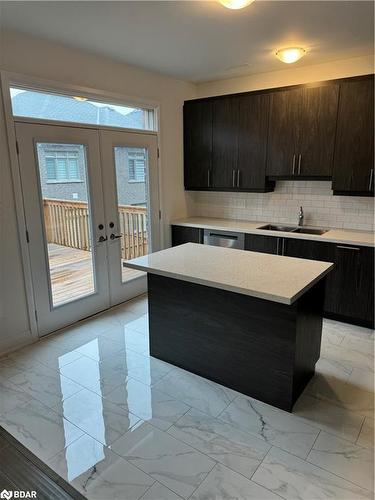 Upper 184 Franklin Trail, Barrie, ON - Indoor Photo Showing Kitchen With Double Sink