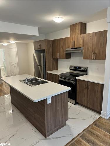 Lower 184 Franklin Trail, Barrie, ON - Indoor Photo Showing Kitchen With Double Sink