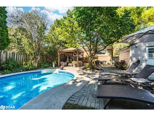 65 Melrose Avenue, Barrie, ON - Outdoor With In Ground Pool With Deck Patio Veranda With Backyard