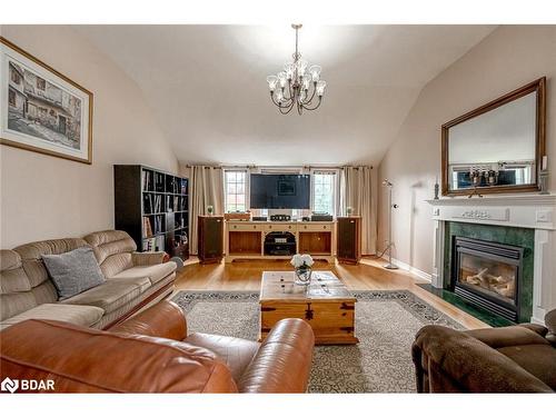 4 Whispering Pine Place, Barrie, ON - Indoor Photo Showing Living Room With Fireplace