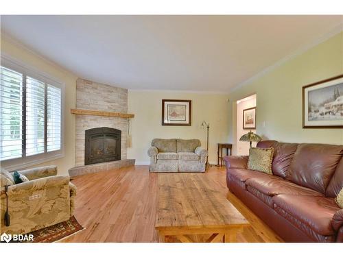 2226 Richard Street, Innisfil, ON - Indoor Photo Showing Living Room With Fireplace