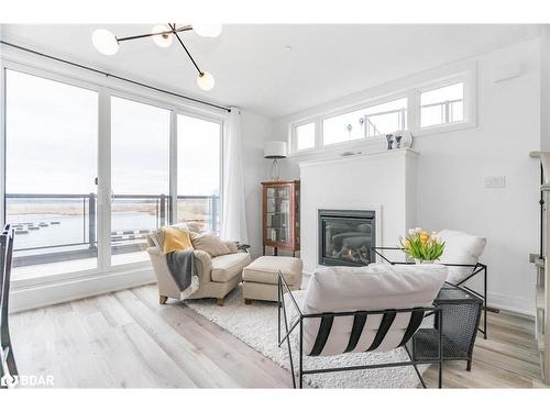 78 Marina Village Drive, Port Severn, ON - Indoor Photo Showing Living Room With Fireplace