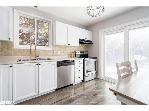 66 Clute Crescent, Barrie, ON - Indoor Photo Showing Kitchen With Double Sink