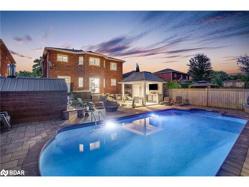 136 Griffin Street, Midland, ON - Outdoor With In Ground Pool With Backyard