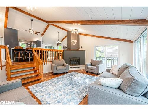 22 Pine Ridge Trail, Oro-Medonte, ON - Indoor Photo Showing Living Room With Fireplace