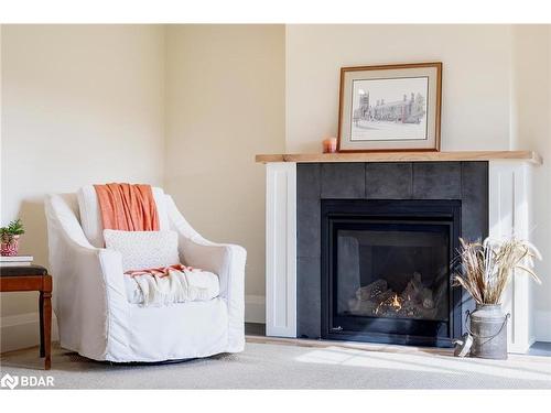 2886 Southorn Road, Coldwater, ON - Indoor Photo Showing Living Room With Fireplace