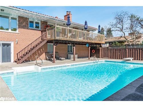 595 Big Bay Point Road, Barrie, ON - Outdoor With In Ground Pool