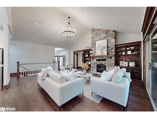 105 Stephens Street, Collingwood, ON - Indoor Photo Showing Living Room With Fireplace