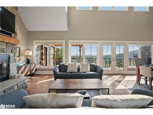 3 Morgan Drive, Oro-Medonte, ON - Indoor Photo Showing Living Room With Fireplace