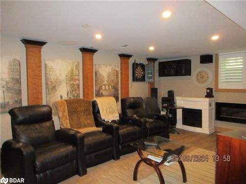 1189 Sunnidale Road, Springwater, ON - Indoor With Fireplace