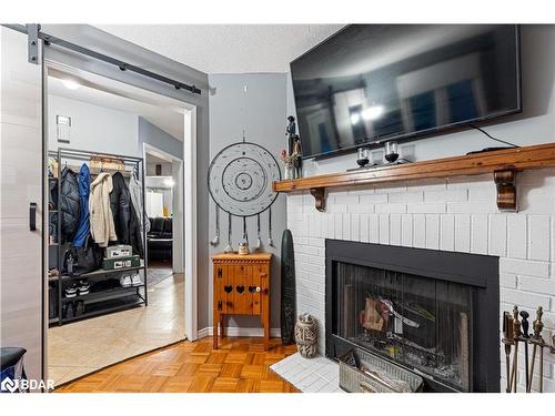 1885 Bainbridge Drive, Pickering, ON - Indoor Photo Showing Living Room With Fireplace