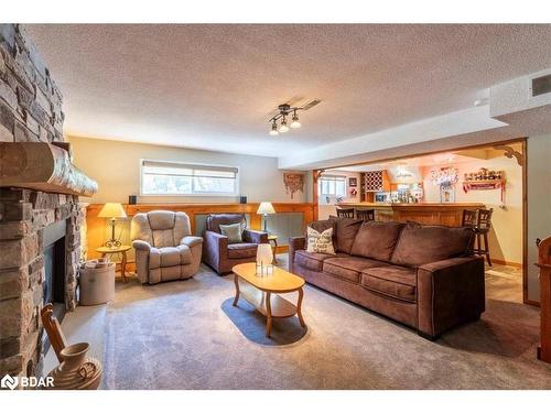 116 Herrell Avenue, Barrie, ON - Indoor Photo Showing Living Room With Fireplace