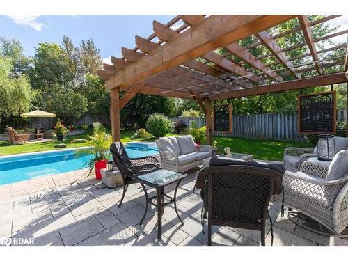 116 Herrell Avenue, Barrie, ON - Outdoor With In Ground Pool With Deck Patio Veranda With Backyard