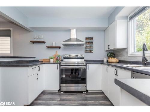 63 Elizabeth Street, Barrie, ON - Indoor Photo Showing Kitchen With Double Sink