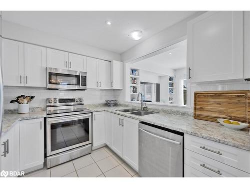 163 Diana Drive, Orillia, ON - Indoor Photo Showing Kitchen With Stainless Steel Kitchen With Double Sink