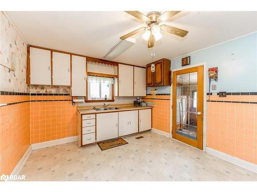 3828 George Johnston Road, Springwater, ON - Indoor Photo Showing Kitchen With Double Sink