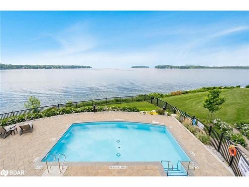 109-90 Orchard Point Road, Orillia, ON - Outdoor With Body Of Water With In Ground Pool With View