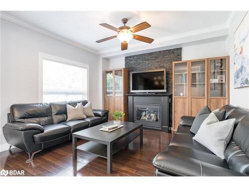 30 Connaught Lane, Barrie, ON - Indoor Photo Showing Living Room With Fireplace