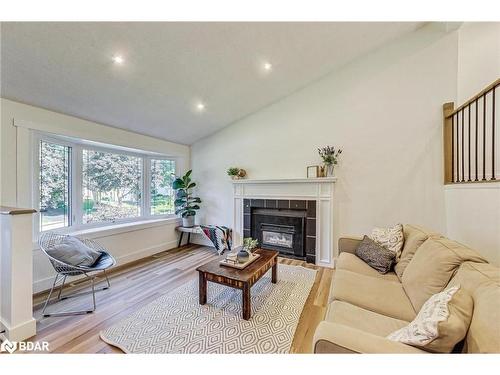 206 Burns Circle, Barrie, ON - Indoor Photo Showing Living Room With Fireplace