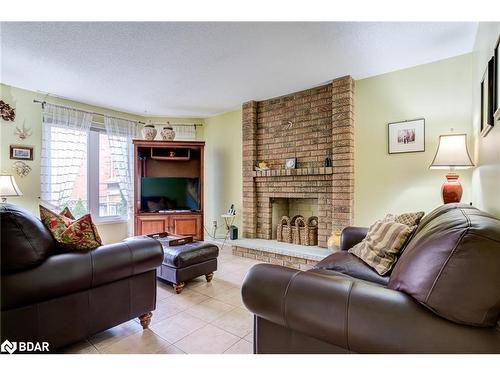 8 Appleton Trail, Brampton, ON - Indoor Photo Showing Living Room With Fireplace