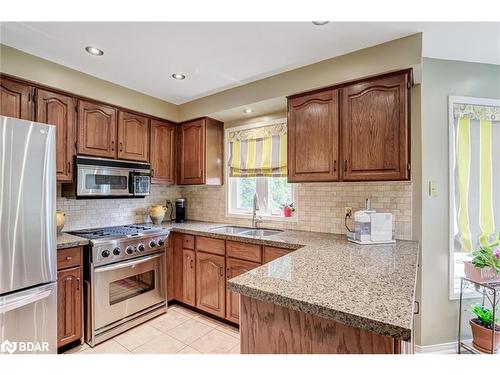 8 Appleton Trail, Brampton, ON - Indoor Photo Showing Kitchen With Double Sink