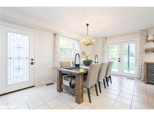 9832 Highway 12 W, Oro-Medonte, ON - Indoor Photo Showing Dining Room With Fireplace