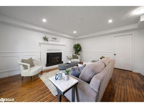 13 Thompson Drive, Port Dover, ON - Indoor Photo Showing Living Room With Fireplace