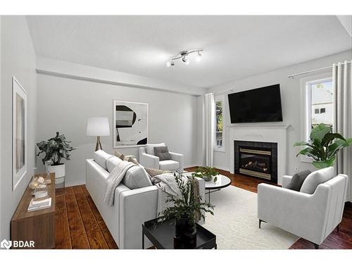 2173 Crestmont Drive, Oakville, ON - Indoor Photo Showing Living Room With Fireplace