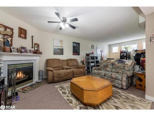 58 Mapleton Avenue, Barrie, ON - Indoor Photo Showing Living Room With Fireplace