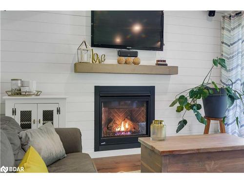 52 Mayfair Drive, Barrie, ON - Indoor Photo Showing Living Room With Fireplace