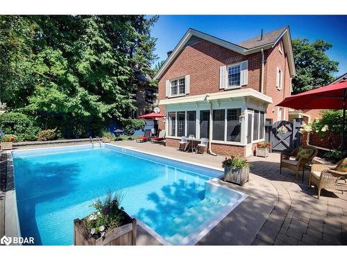 181 Peter Street N, Orillia, ON - Outdoor With In Ground Pool With Deck Patio Veranda