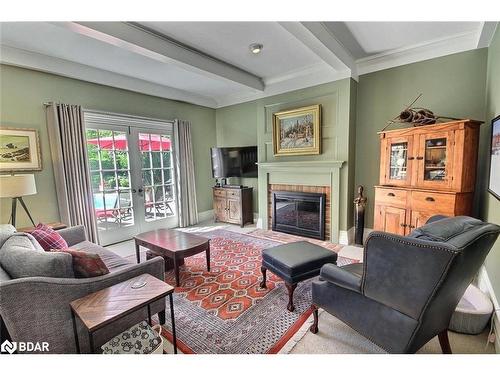 181 Peter Street N, Orillia, ON - Indoor Photo Showing Living Room With Fireplace