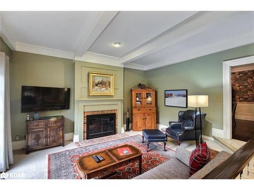 181 Peter Street N, Orillia, ON - Indoor Photo Showing Living Room With Fireplace